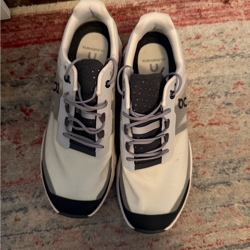 On Running Black and White Athletic Shoes